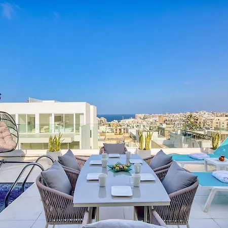 Luxury Penthouse In Swieqi With In And Outdoor Pool Διαμέρισμα *
